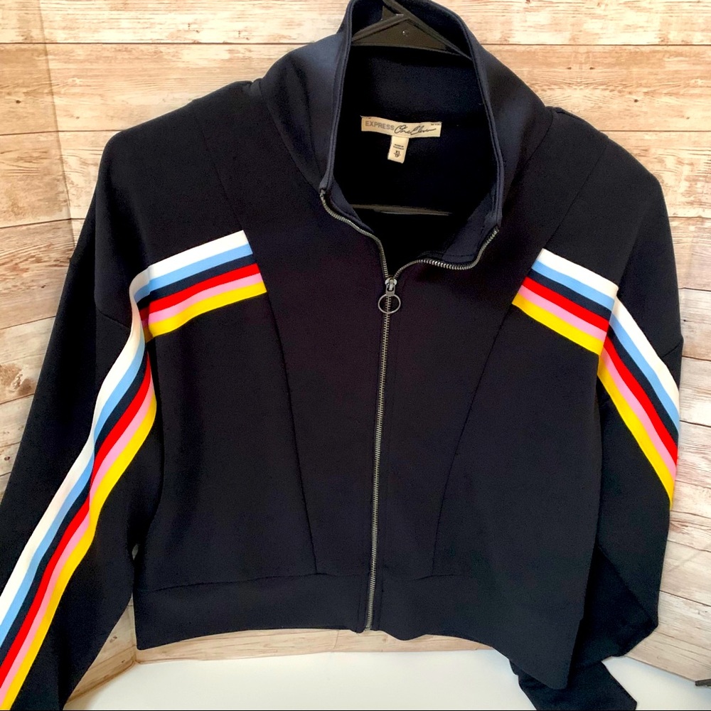 Express One Eleven Stripe Track Jacket / Top